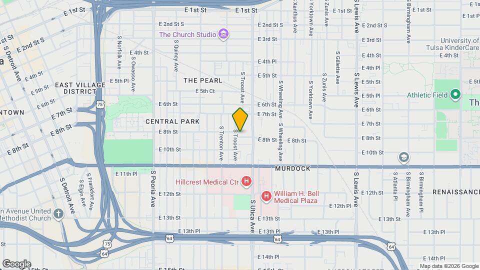 1633 E 8th St Map and Location Details