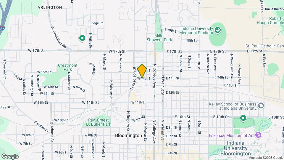 313 W 14th St Map and Location Details