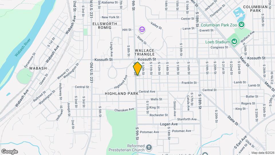 823 S 9th St Map and Location Details