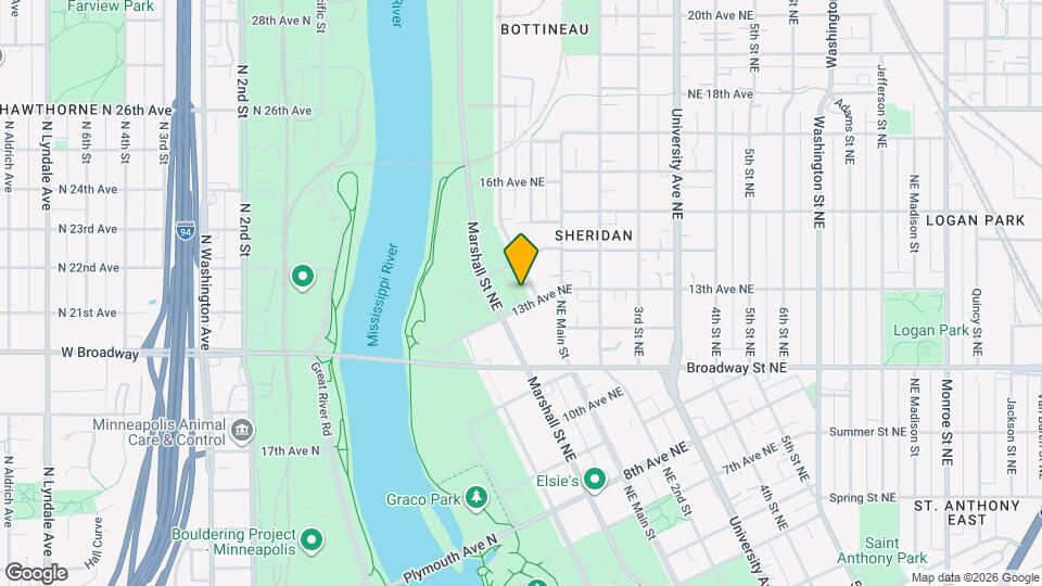 1312 Grand St NE Map and Location Details