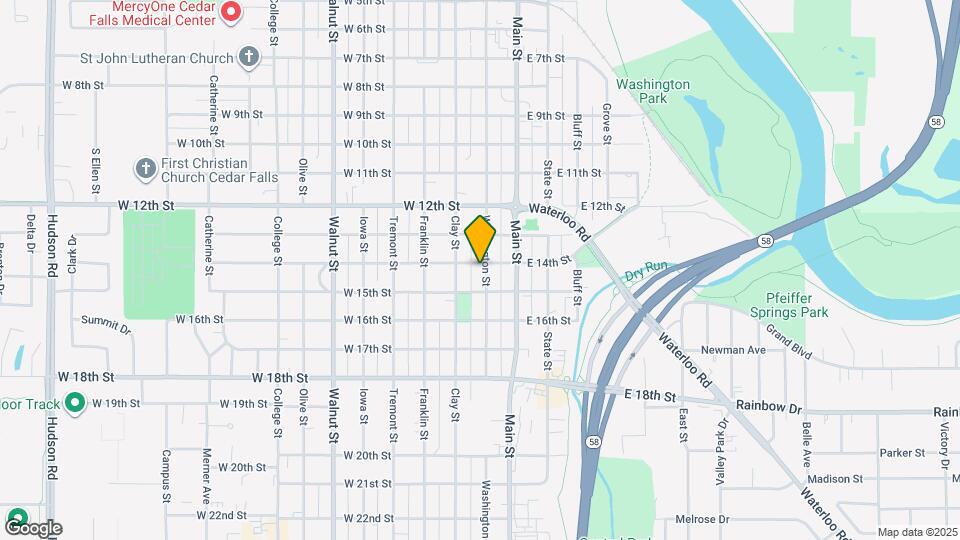 1403 Washington St Map and Location Details