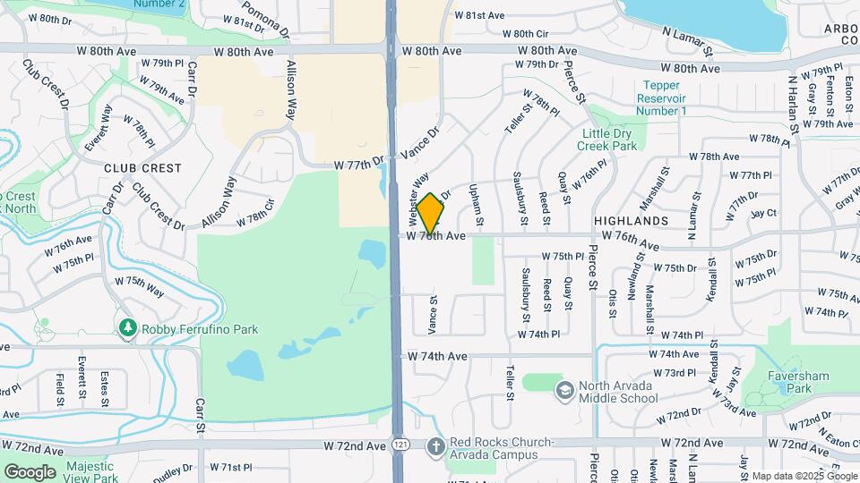 7412 W 76th Ave Mapa y Detalles de la Ubicación