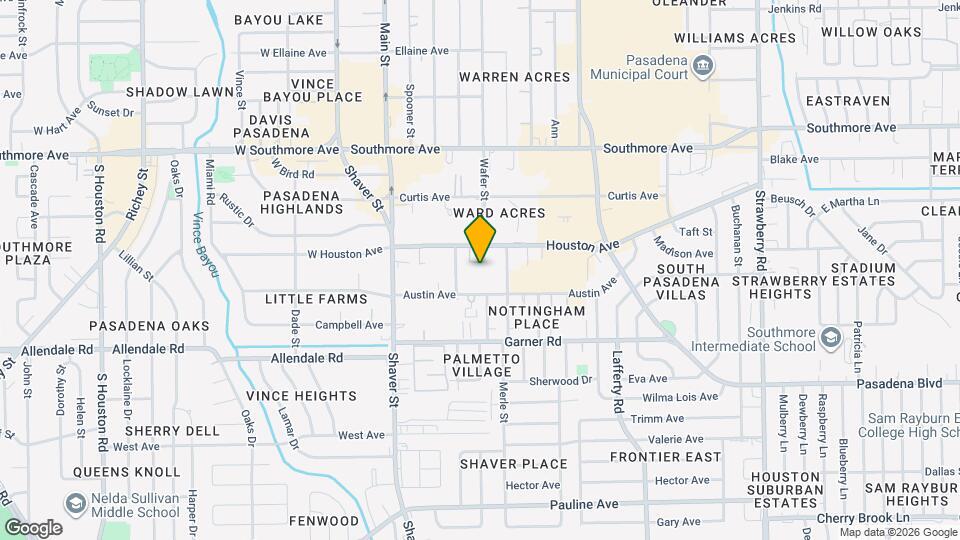 612 Houston Ave Mapa y Detalles de la Ubicación