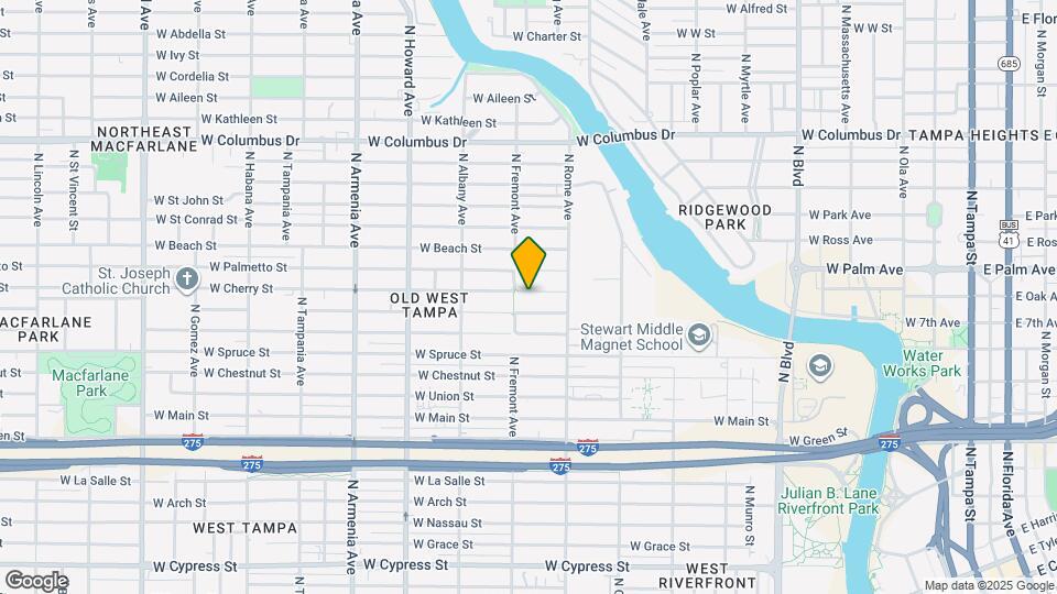 1734 W Cherry St Map and Location Details