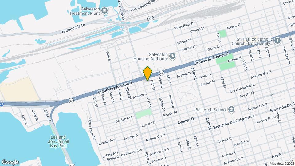 5012 Avenue K Map and Location Details