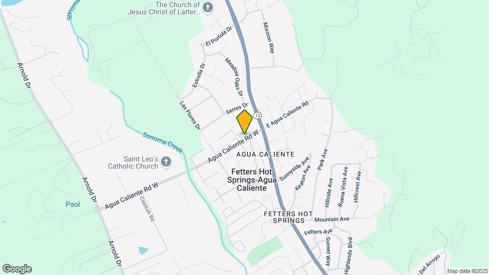 113-115 W Agua Caliente Rd Mapa y Detalles de la Ubicación