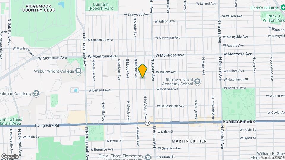 4234 N McVicker Ave Map and Location Details