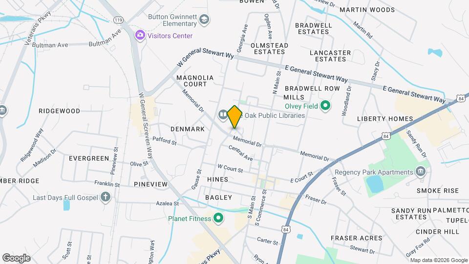 207 W Washington Ave Map and Location Details