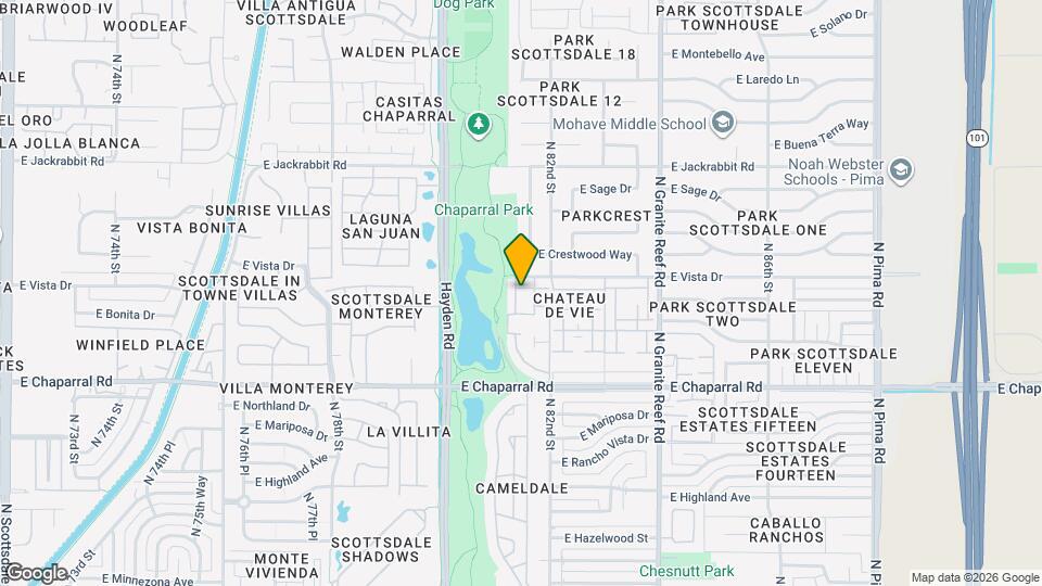 8107 E Vista Dr Map and Location Details