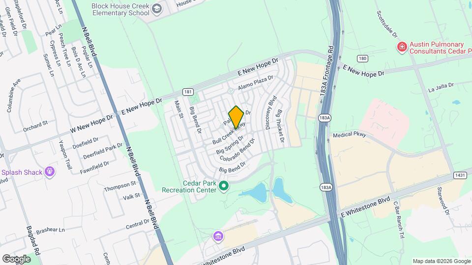 800 Bull Creek Pkwy Map and Location Details