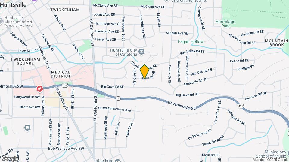 1406 E Olive Dr SE Mapa y Detalles de la Ubicación