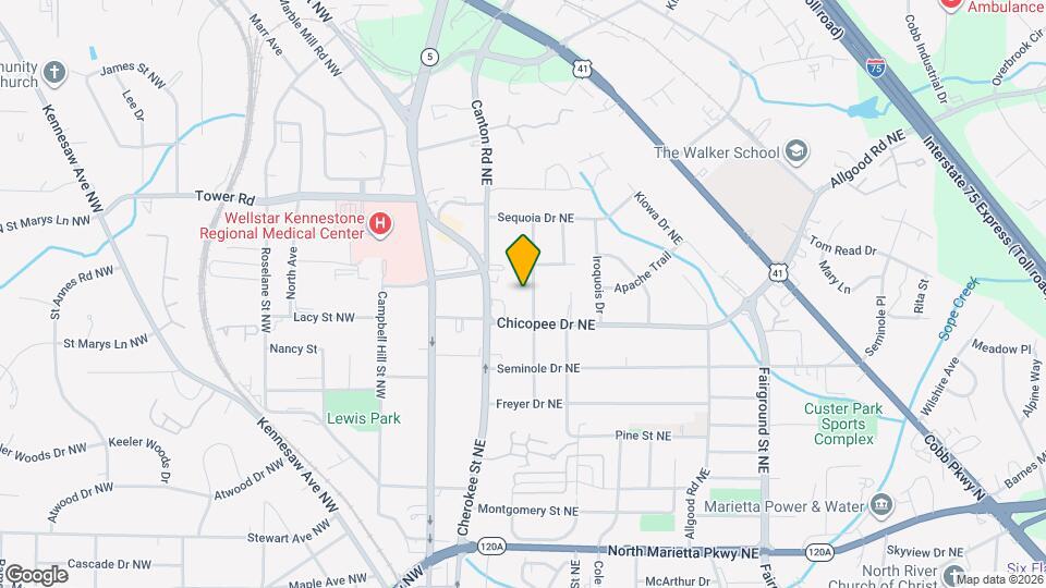 643 Etowah Dr NE Map and Location Details