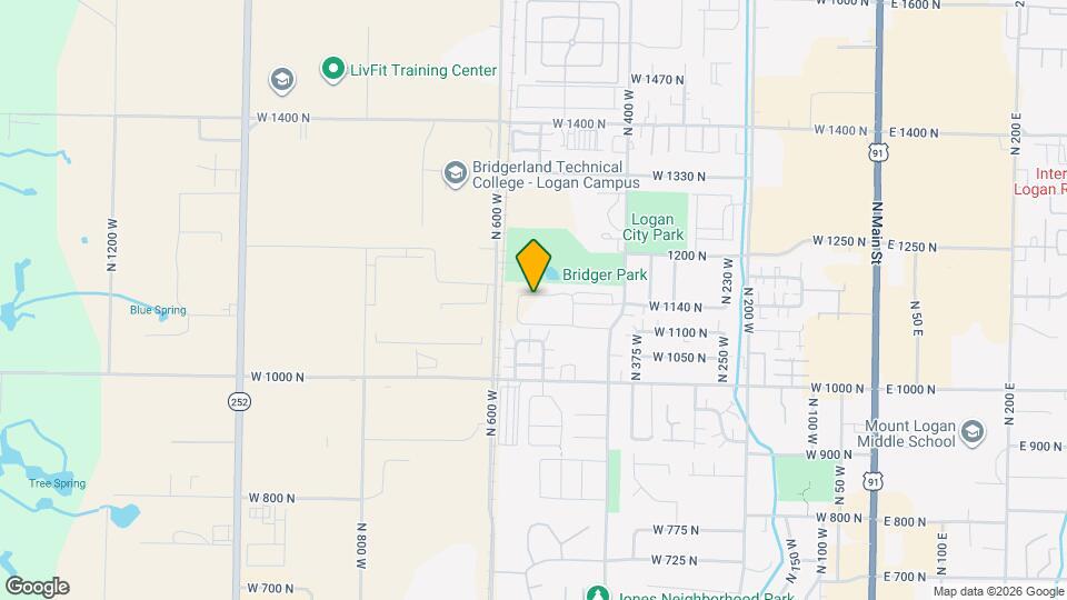 542 W 1150 N Map and Location Details