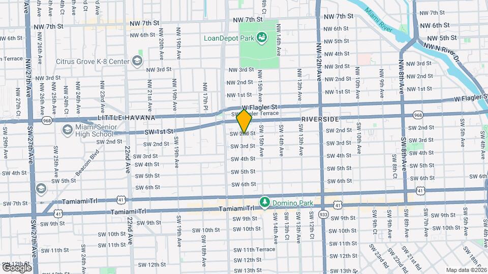 1580 SW 2nd St Map and Location Details