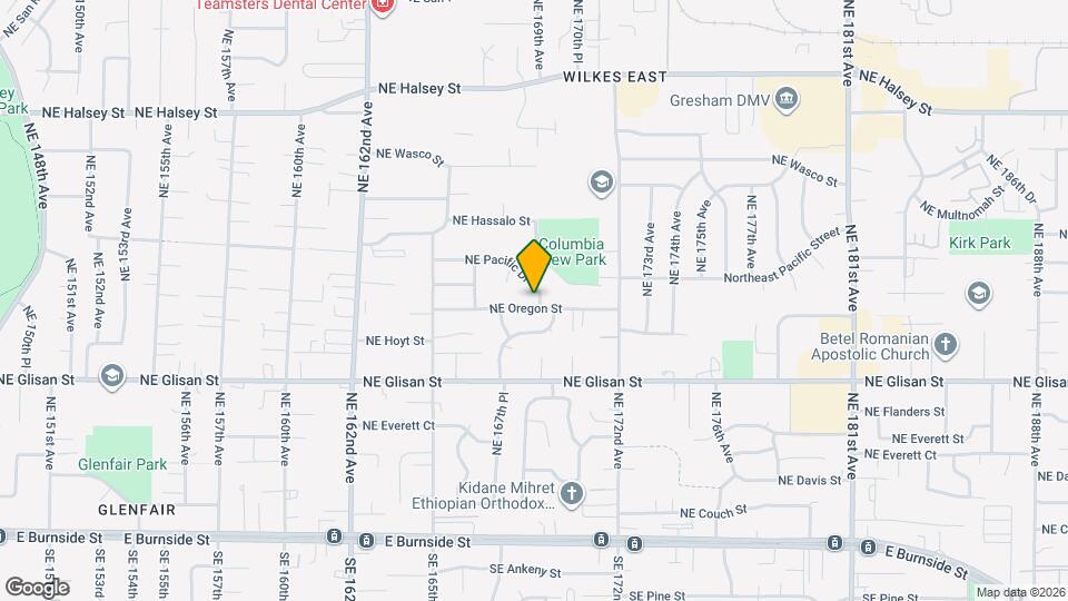 16834 NE Pacific Dr Map and Location Details