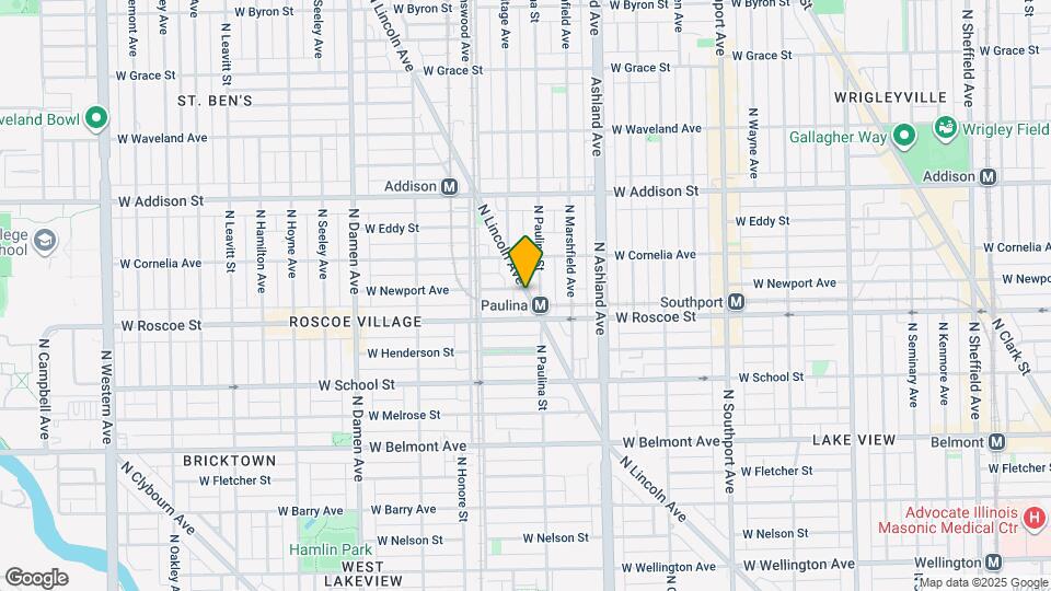 3422 N Lincoln Ave, Unit M00H Map and Location Details