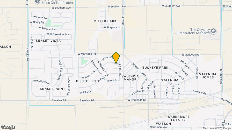 25143 W Maldonado Dr Mapa y Detalles de la Ubicación