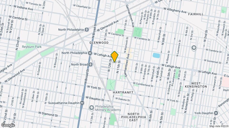 2626 N Jessup St Map and Location Details