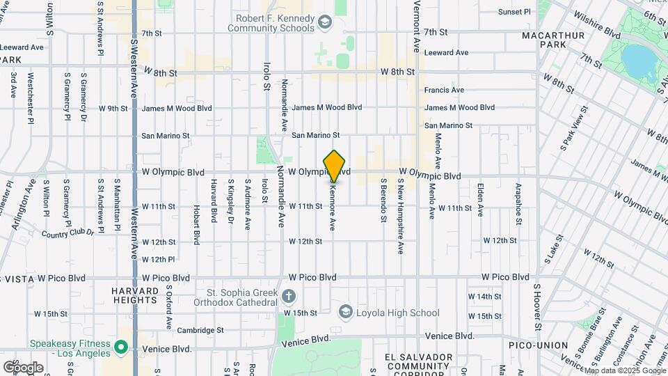 1051-1053 S Kenmore Ave Map and Location Details