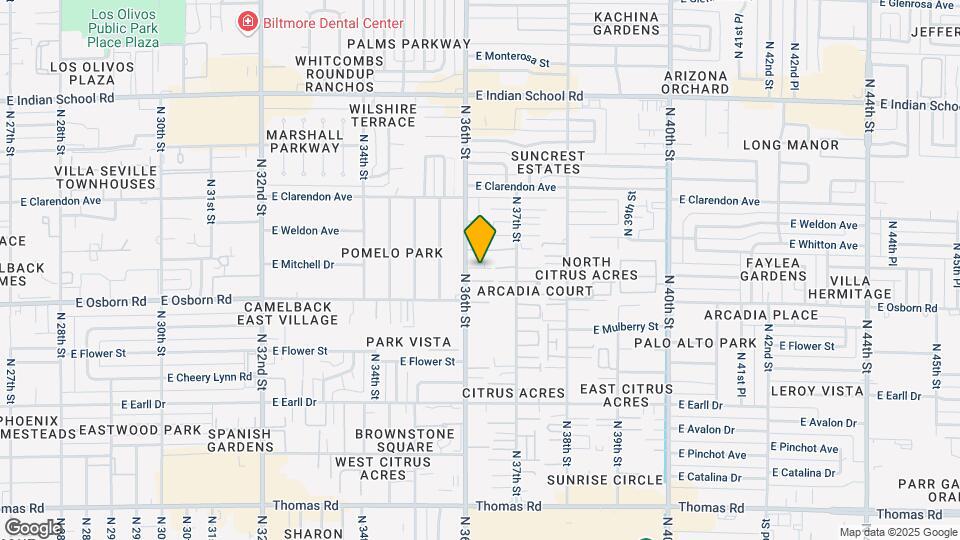 3429 N 36th St Map and Location Details