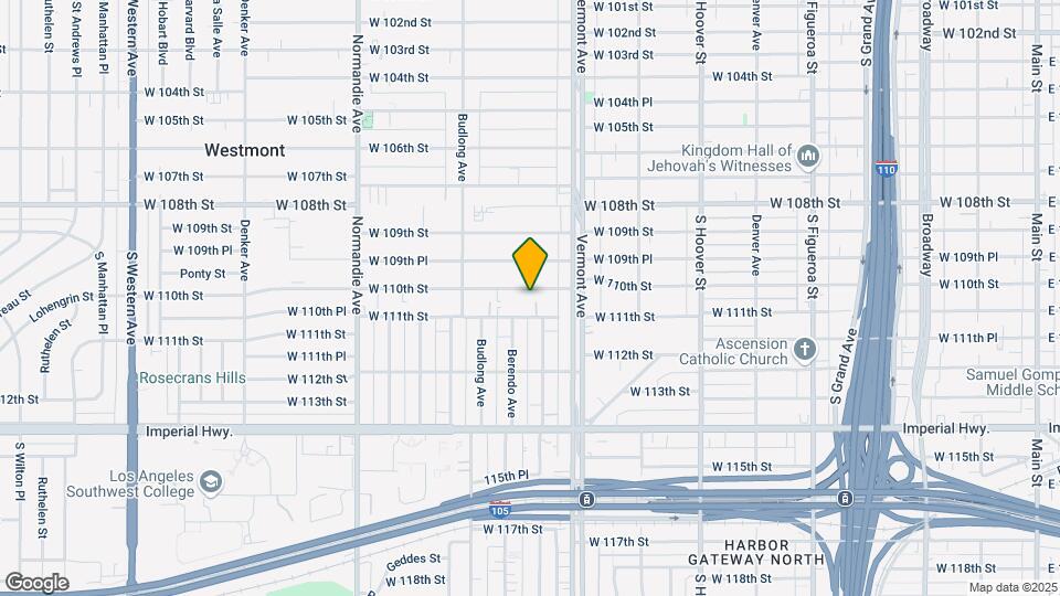 1044 W. 110th St. Map and Location Details