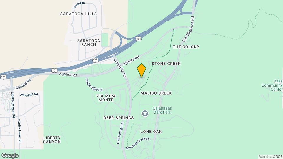 4240 Lost Hills Rd Map and Location Details