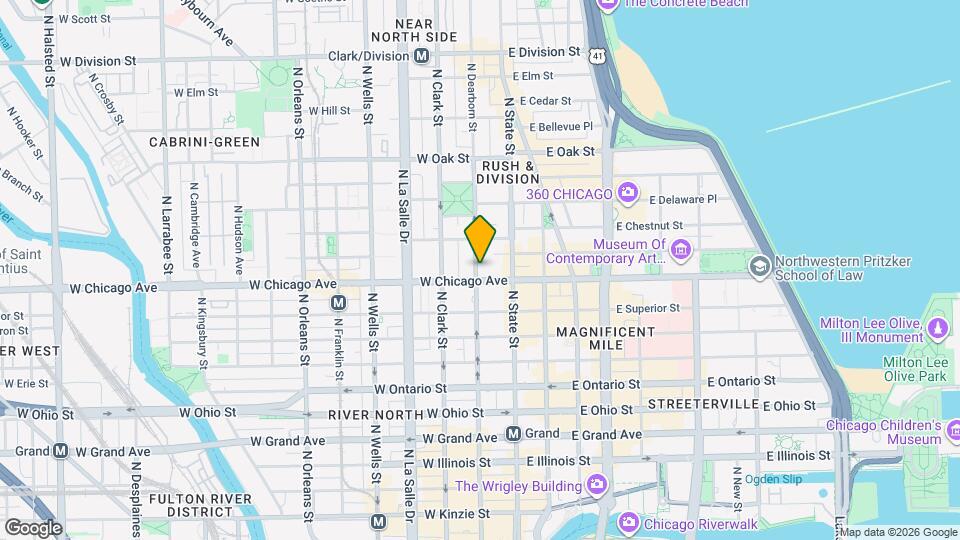 803 N Dearborn St Map and Location Details