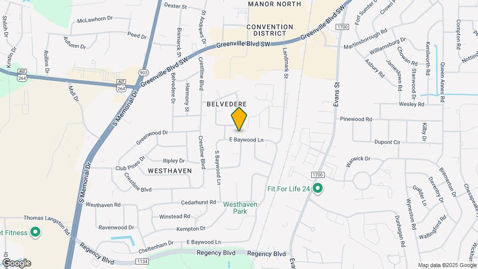 107 E Baywood Ln Map and Location Details