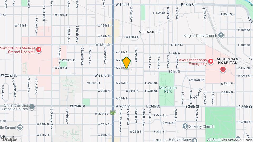 1303 S Center Ave Map and Location Details