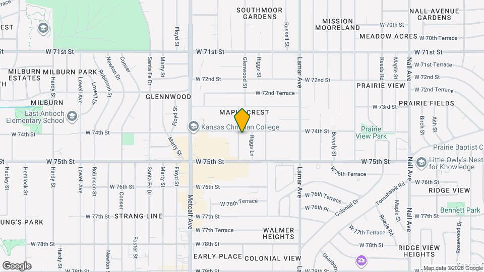 7405 Glenwood Ln Map and Location Details