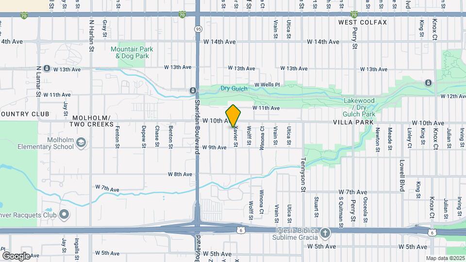 961 Xavier St Map and Location Details