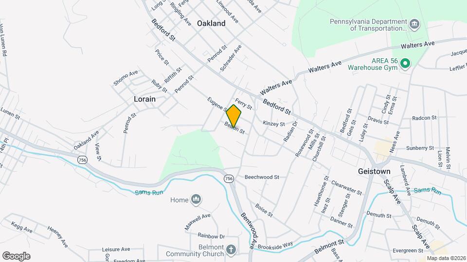 2046 Belton St Map and Location Details