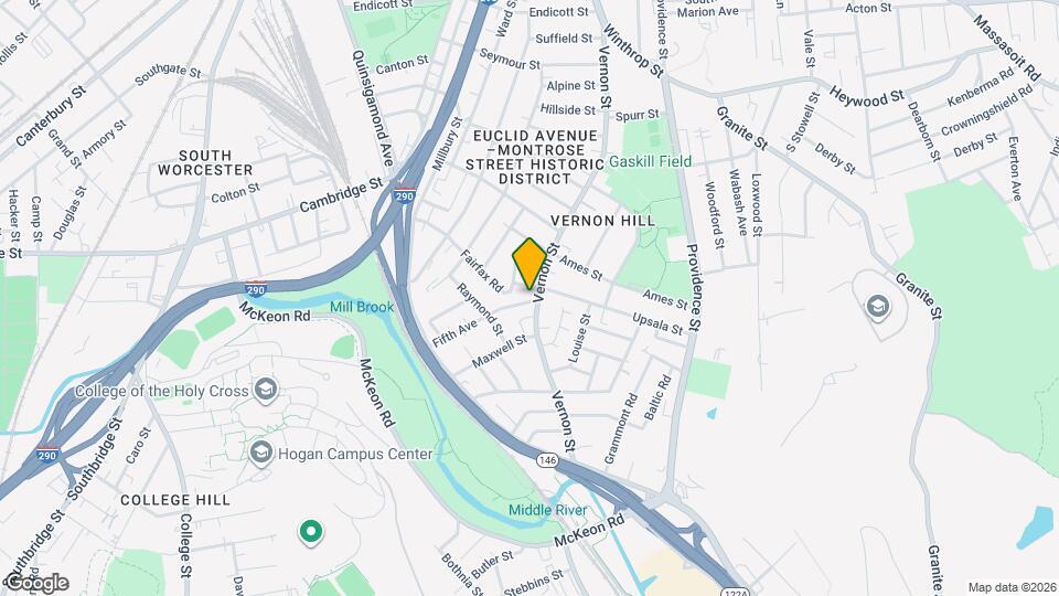 184 Vernon St Mapa y Detalles de la Ubicación