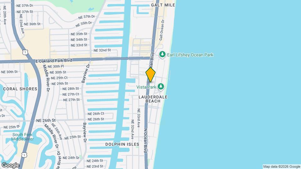 2900 N Ocean Blvd Map and Location Details