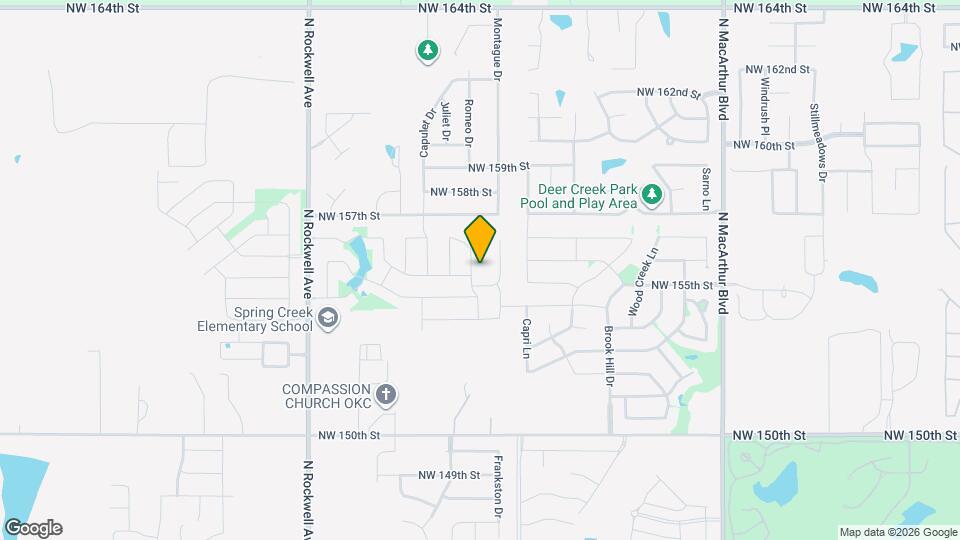 15704 Caney Dr Map and Location Details