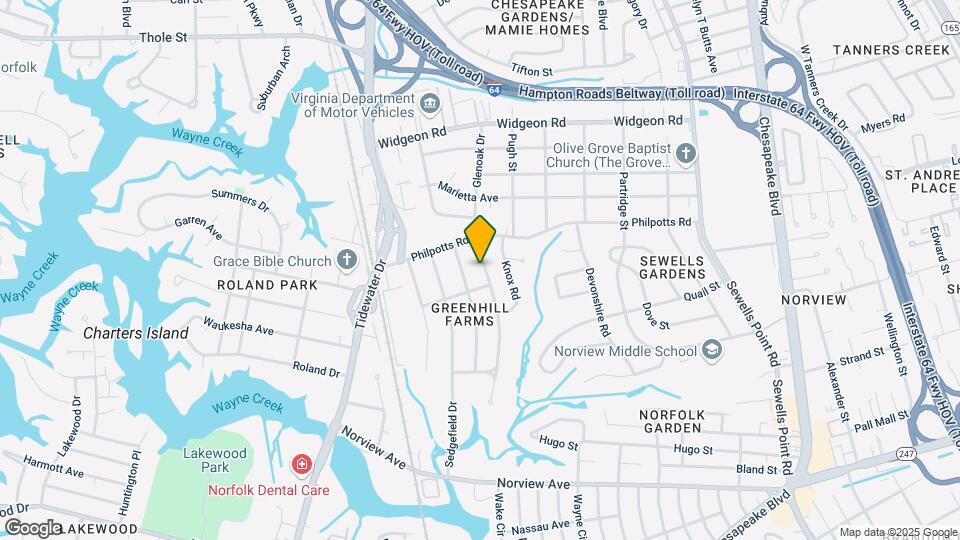 6413 Glenoak Dr Map and Location Details