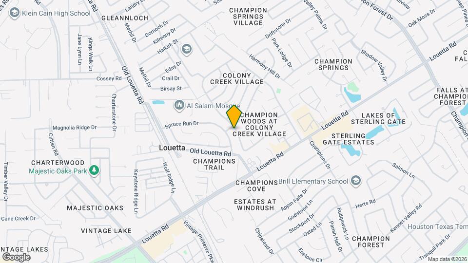 16837 Kettle Creek Dr Map and Location Details