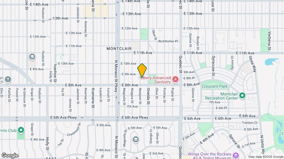 834 Newport St Map and Location Details