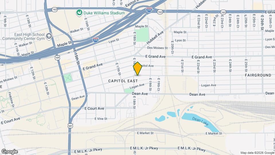 1807 E Walnut St Map and Location Details