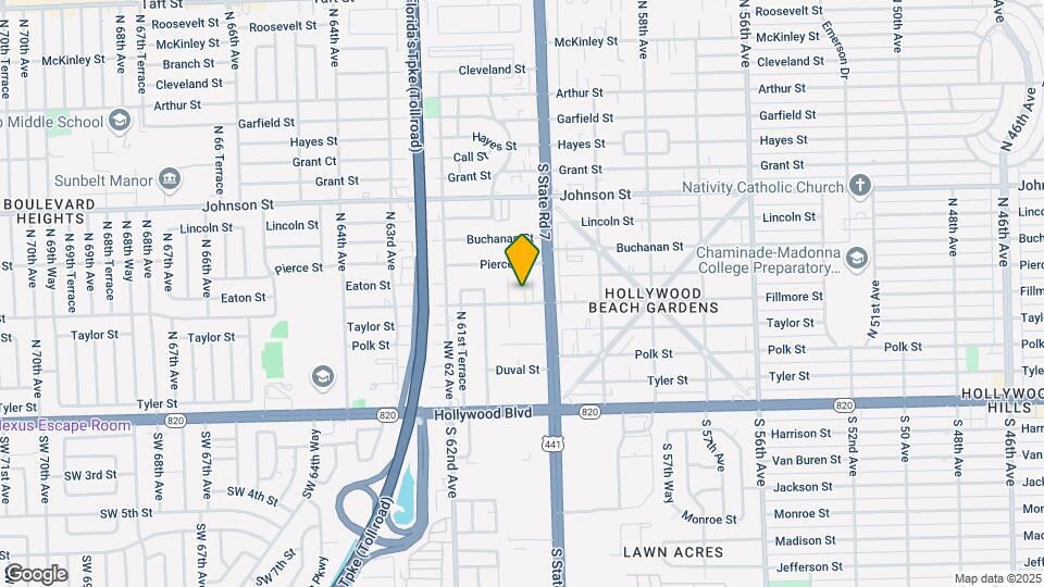 6015 Fillmore St Map and Location Details