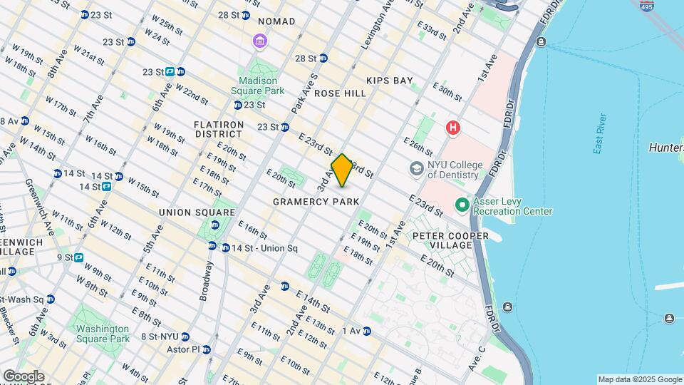 221 E 21st St Mapa y Detalles de la Ubicación