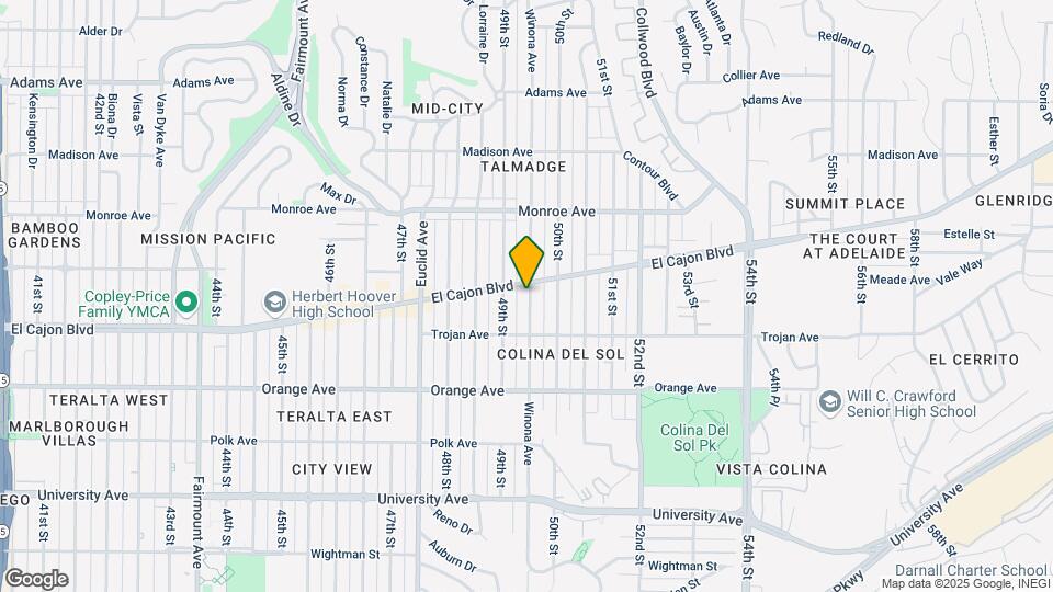 4374 Winona Ave Mapa y Detalles de la Ubicación