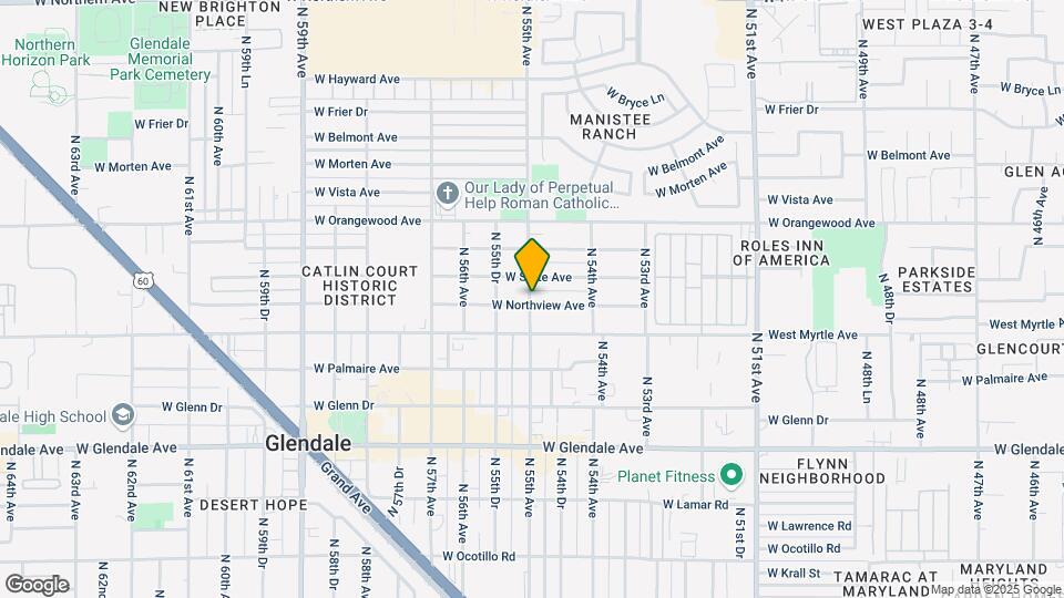 7235 N 55th Ave Mapa y Detalles de la Ubicación