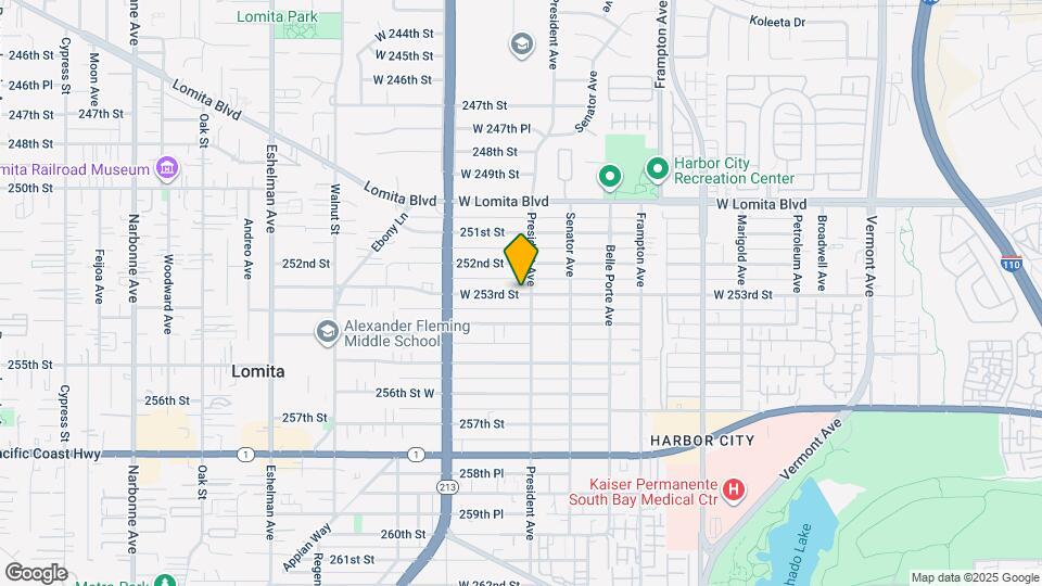 1609 W 253rd St Map and Location Details