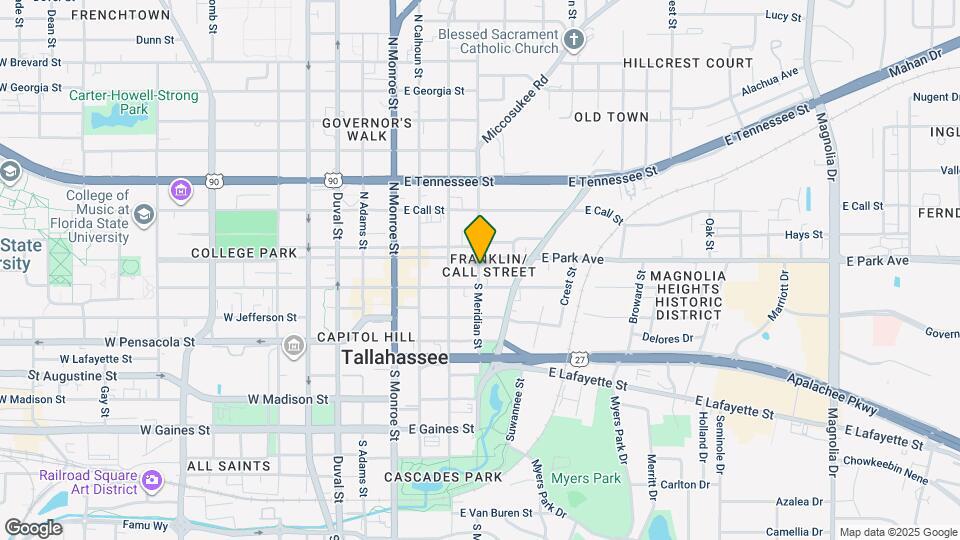 101 S Meridian St Map and Location Details