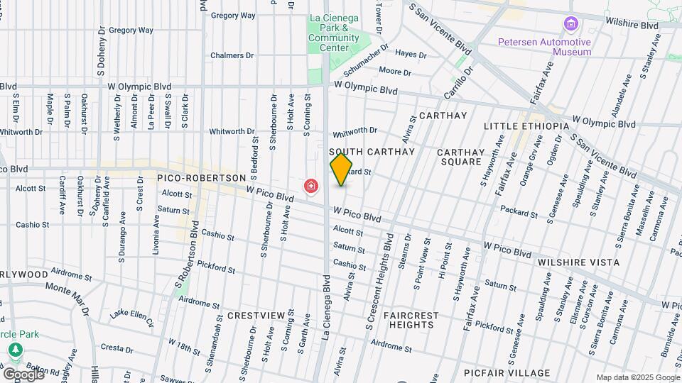 1211 S Crescent Heights Blvd Map and Location Details