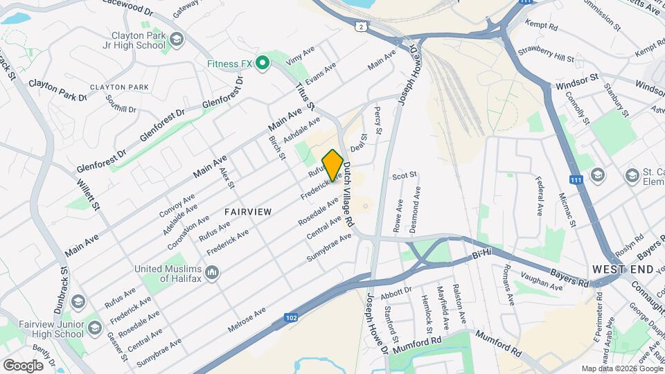 12 Frederick Ave Map and Location Details