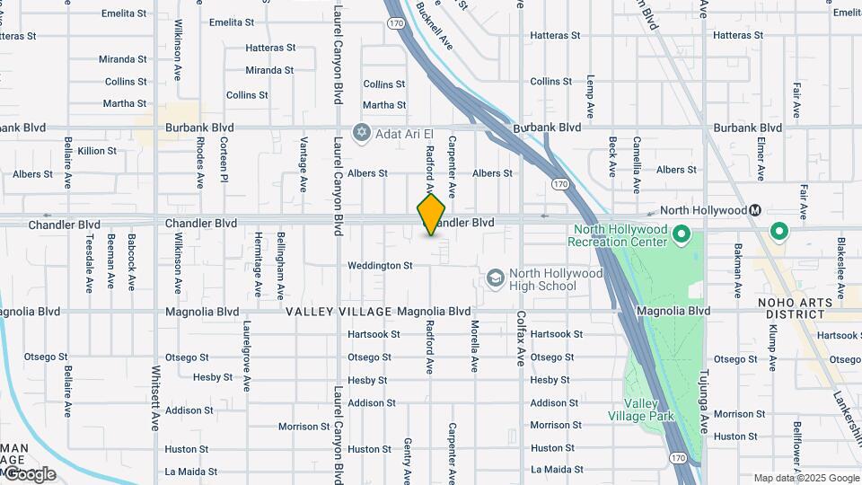 5323 Radford Ave Mapa y Detalles de la Ubicación