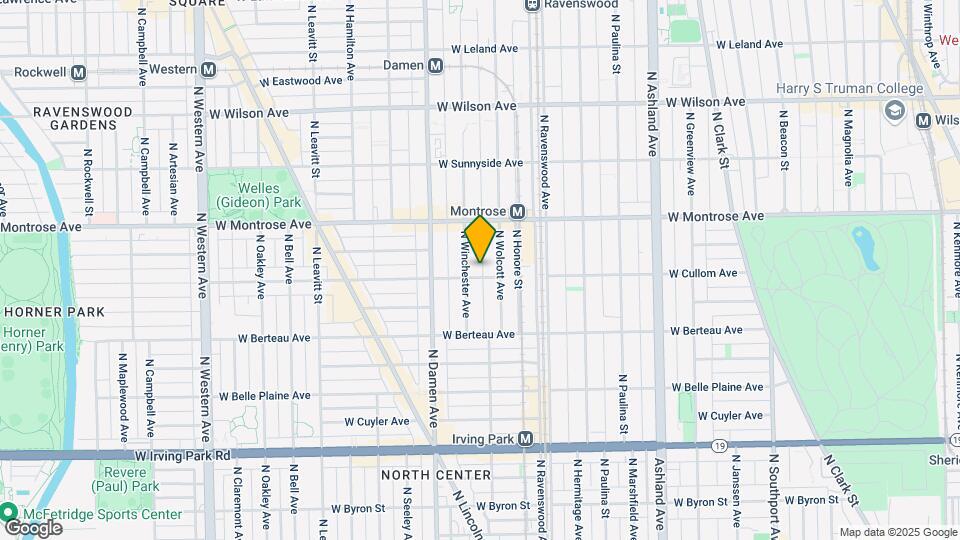 1918 W Cullom Ave Mapa y Detalles de la Ubicación
