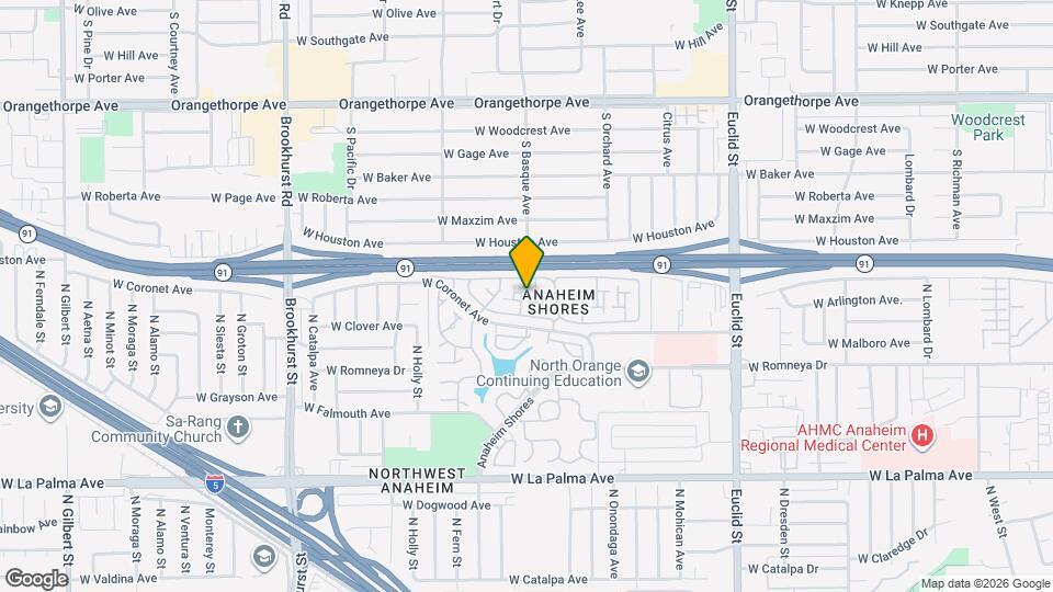 1919 W Coronet Ave, Unit A Map and Location Details